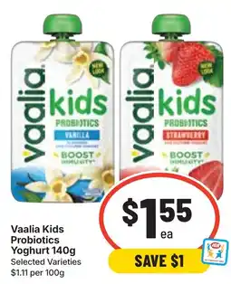 Ritchies Vaalia Kids Probiotics Yoghurt offer