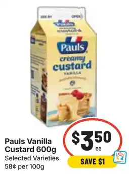 Ritchies Pauls Vanilla Custard offer