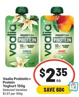 Ritchies Vaalia Probiotic+ Protein Yoghurt offer