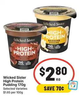 Ritchies Wicked Sister High Protein Pudding offer