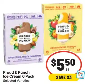 Ritchies Proud & Punch Ice Cream 6 Pack Selected Varieties offer