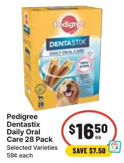 Ritchies Pedigree Dentastix Daily Oral Care 28 Pack Selected Varieties offer