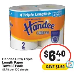 Ritchies Handee Ultra Triple Length Paper Towel offer