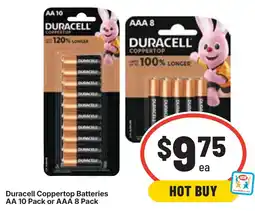 Ritchies Duracell Coppertop Batteries offer