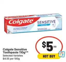 Ritchies Colgate Sensitive Toothpaste offer