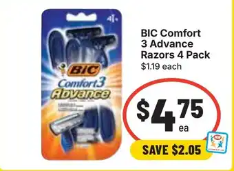 Ritchies BIC Comfort 3 Advance Razors offer