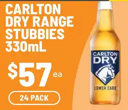 Ritchies Carlton Dry Range Stubbies offer