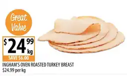 Supabarn Ingham's Oven Roasted Turkey Breast offer