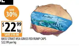 Supabarn Bass Strait MSA Grass Fed Rump Caps offer