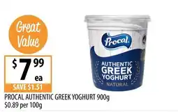 Supabarn Procal Authentic Greek Yoghurt offer