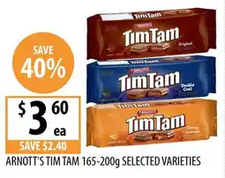 Supabarn Arnott's Tim Tam Selected Varieties offer