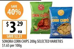 Supabarn Sonora Corn Chips Selected Varieties offer