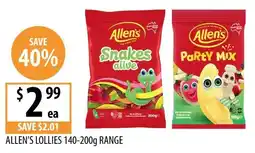 Supabarn Allen's Lollies offer