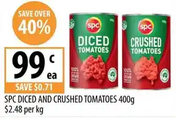 Supabarn SPC Diced and Crushed Tomatoes offer