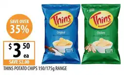 Supabarn Thins Potato Chips offer