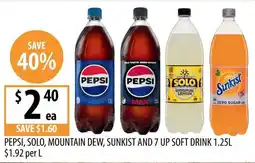 Supabarn Pepsi, Solo, Mountain Dew, Sunkist and 7 Up soft drink offer