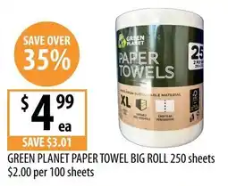 Supabarn Green Planet Paper Towel Big Roll offer