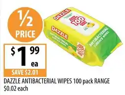 Supabarn Dazzle Antibacterial Wipes offer