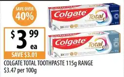 Supabarn Colgate Total Toothpaste offer