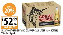 Supabarn Great Northern Brewing Co Super Crisp Lager offer