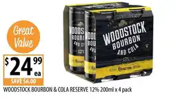 Supabarn Woodstock Bourbon & Cola Reserve offer