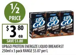 Supabarn Up&Go Protein Energize Liquid Breakfast offer