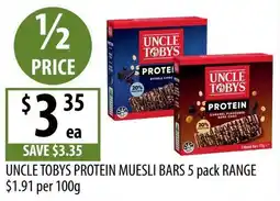 Supabarn Uncle Tobys Protein Muesli Bars offer