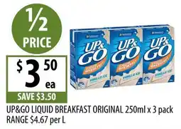 Supabarn Up&Go Liquid Breakfast Original offer