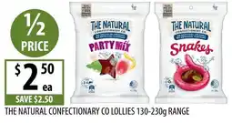 Supabarn The Natural Confectionery Co Lollies offer