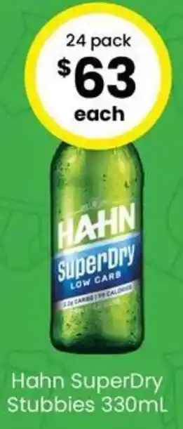 Hahn SuperDry Stubbies