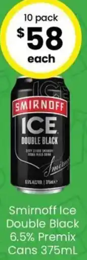 The Bottle O Smirnoff Ice Double Black offer