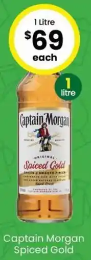 The Bottle O Captain Morgan Spiced Gold offer