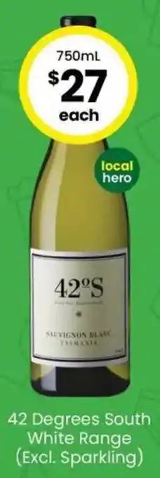 42 Degrees South White Range (Excl. Sparkling)
