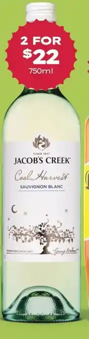 Jacob's Creek Cool Harvest Range