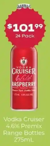 Thirsty Camel Vodka Cruiser 4.6% Premix Range Bottles offer