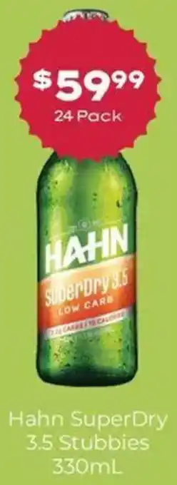 Hahn SuperDry 3.5 Stubbies