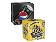 Coles Pepsi, Solo or Schweppes Soft Drink 24x375ml offer