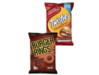 Coles Twisties, Burger Rings or Cheetos Snacks 80g-90g offer