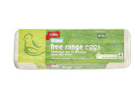 Coles Coles Australian Free Range Eggs 12 Pack 600g offer
