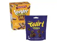 Coles Arnott’s Tim Tam or Tee Vee Snack Chocolate Biscuits 160g-200g or Cadbury or Europe Bitesize 110g-135g offer