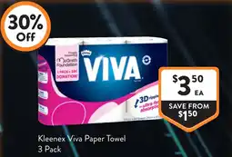 Foodworks Kleenex Viva Paper Towel offer