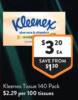 Foodworks Kleenex Tissue offer