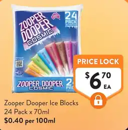 Foodworks Zooper Dooper Ice Blocks offer