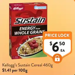 Foodworks Kellogg's Sustain Cereal offer