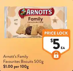 Foodworks Arnott's Family Favourites Biscuits offer