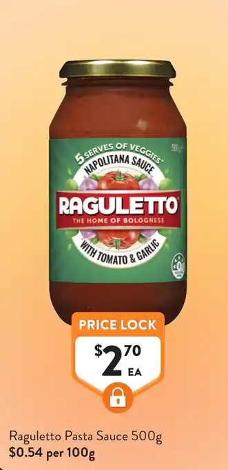 Ragulett Pasta Sauce