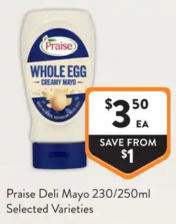 Foodworks Praise Deli Mayo offer