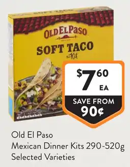 Foodworks Old El Paso Mexican Dinner Kits offer