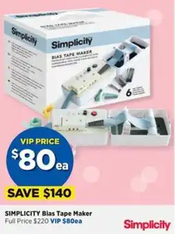 Spotlight Simplicity Bias Tape Maker offer