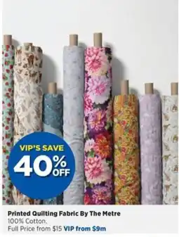 Spotlight Printed Quilting Fabric By The Metre offer